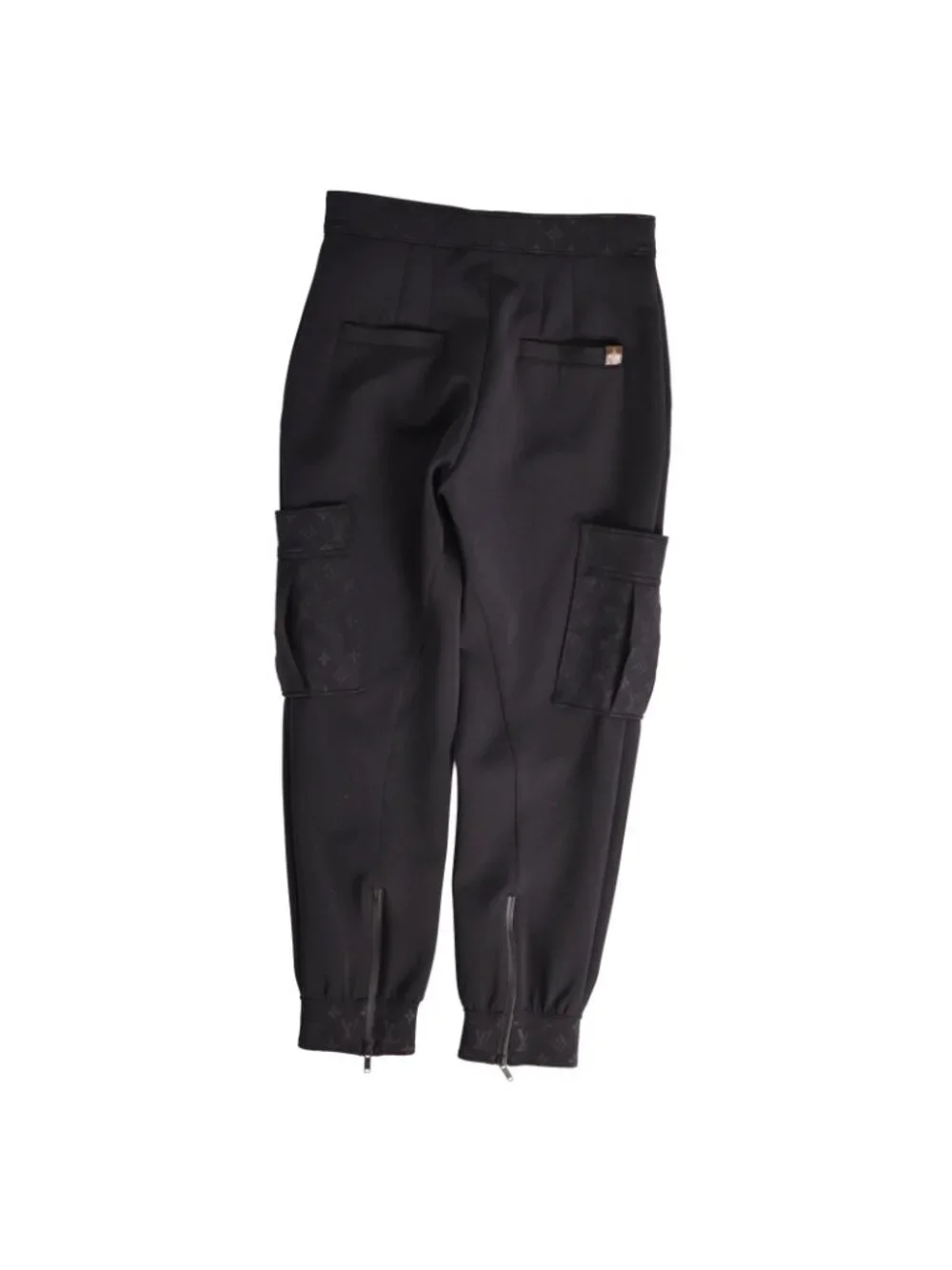 Louis Vuitton Long Pants Easy Monogram Jersey Nylon Black 40